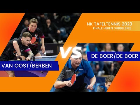 NK Tafeltennis 2023: Berben/van Oost - de Boer/de Boer