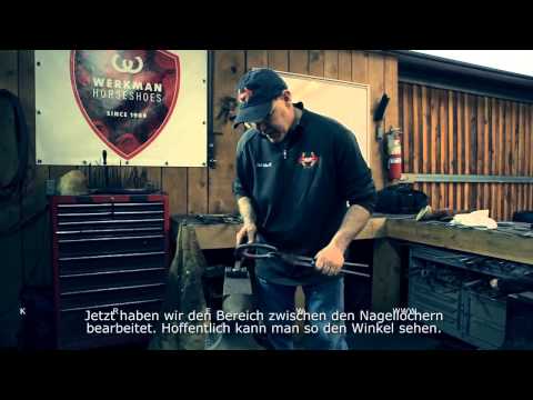 Werkman Hoofcare - Horseshoe Modification - French Roller - Mitch Taylor - German Subtitled