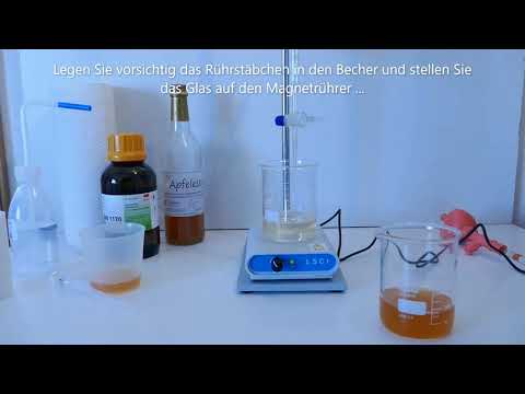 Essigsäuregehalt bestimmen mit Titration Essig - Anleitung