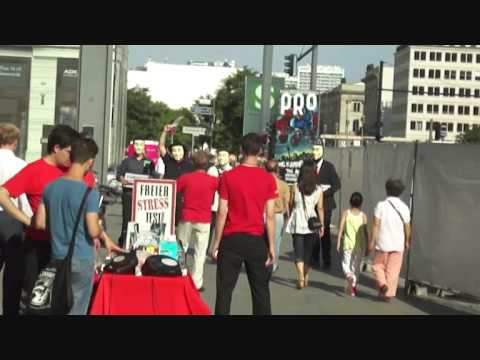 Berlin, Flashraids 21/08/2010 & 22/08/2010 Anonymous VS. Scientology