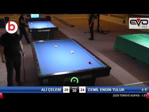 ALİ ÇELEBİ & CEMİL ENGİN TULUK Bilardo Maçı - 2020 TK 1.ETAP ANTALYA-1.TUR