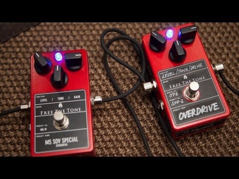 Free The Tone SOV-2 and MS SOV Special A/B overdrive pedal comparison demo