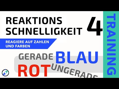 Reaktionstraining 4 - Schneller auf Farben und Zahlen reagieren