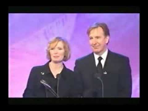 Alan Rickman at the Variety Club Showbiz Awards 2001