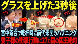【27カ国との茶会での乾杯の瞬間…】愛子様の国際的な風格と気品溢れる所作に世界中が感動！