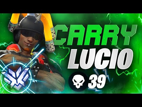FDGod Pro Lucio in ranked - 39 elims! [ Overwatch Season 29 Top 500 ]