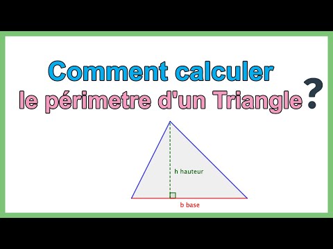 Comment calculer le périmetre d'un triangle quelconque (Formule périmètre triangle)