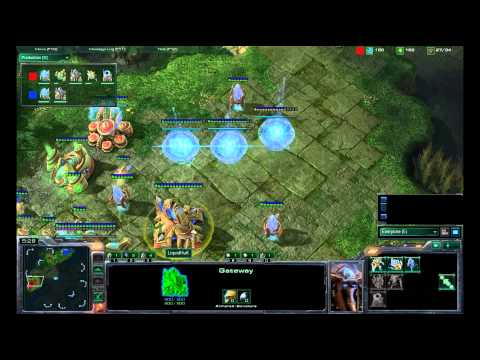 LiquidHuK vs ROONRAZER the shattered temple Starcraft 2