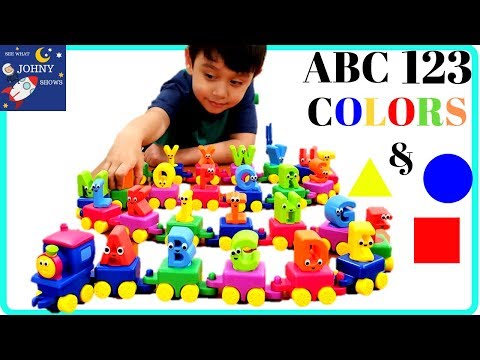 Learn ABC 123 Colors & Shapes With BOB The Train ALPHABET TRAIN Toy | ABC SONG