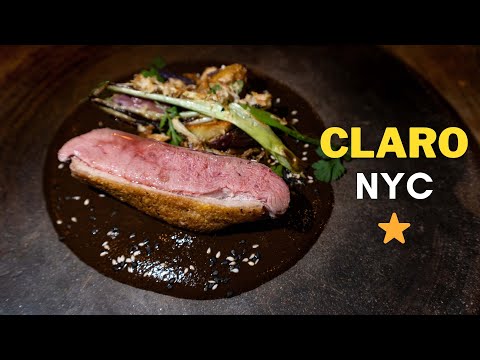 Eating at Claro. NYC. Michelin Starred Mexican Oaxacan Cuisine Tasting Menu