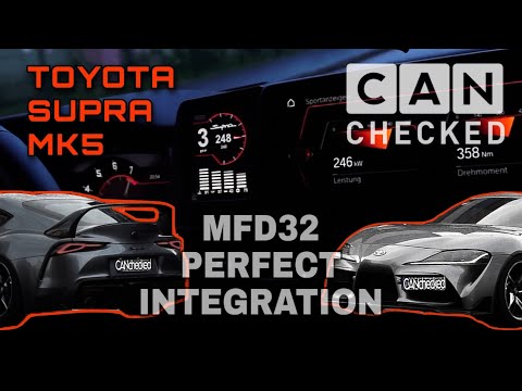 CANchecked Toyota SUPRA MK5 (A90) display