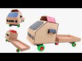 DIY Cardboard Truck Handmade Toy Truck DC Motor Easy Science Project Craftingartfulhands