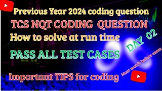 Download the video "TCS NQT 2025 Coding Question | Previous Year Problem | Logic & Solution #tcsnqt2025 #Day2"
