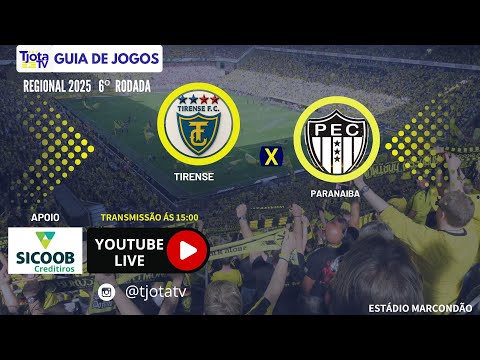 REGIONAL 2025  **TIRENSE 0 X 3 PARANAIBA **UM DOS CONFRONTOS MAIS TRADICIONAIS DA REGIÃO.