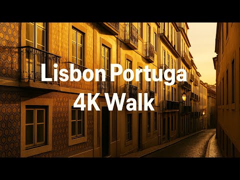 Walking Tour Lisbon Portugal | Evening Charm in 4K
