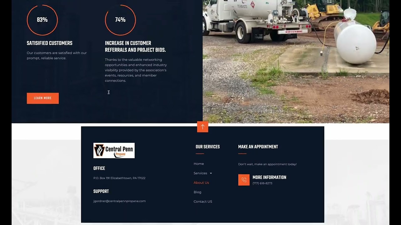 Central Penn Propane Site Scroll