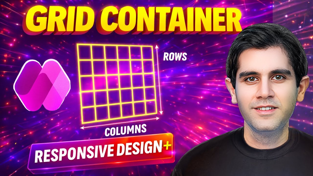This New Power Apps Grid Container Changes Everything 🔥 (Responsive Design in Canvas Apps)