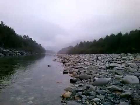 The relaxing sights and sounds of an Alpine river in Italian Switzerland