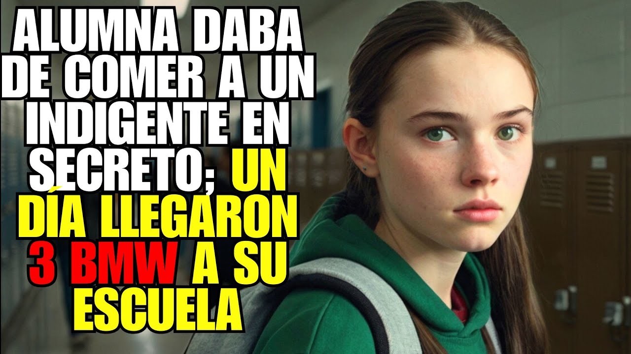Estudiante alimentaba en secreto a un vagabundo cada día — Una mañana, 3 BMW llegaron a su escuela