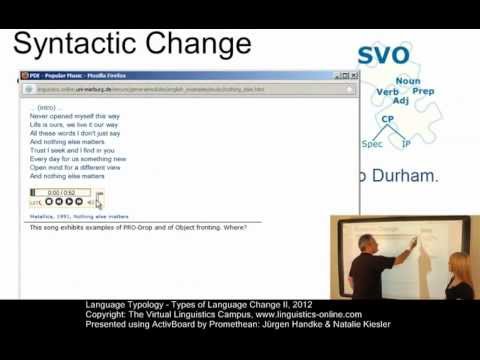 TYP104 - Types of Language Change II