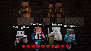 Hardcore Minecraft but we all share health