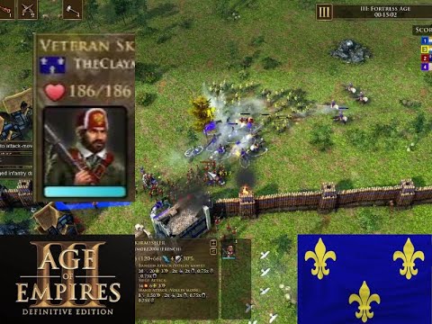AOE3DE: Chad French skirms vs. Soy boy Dutch skirms. P.S. The Lakota and French are a great combo.