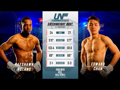 FULL BOUT: RAESHAWN ROLAND vs EDWARD CHAN (Catchweight)  | Up Next Fighting 8