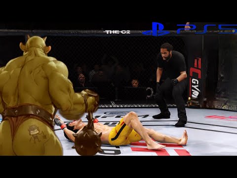 UFC4  Bruce Lee vs Fire Hulk EA Sports UFC 4