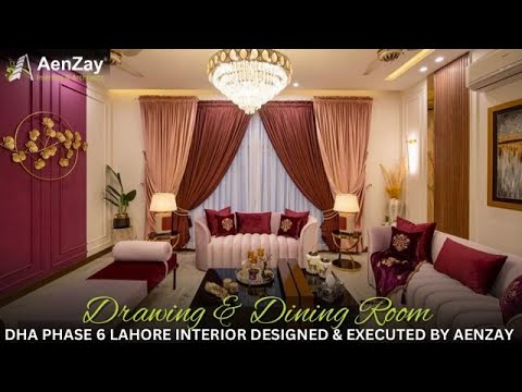 Residential Project |  Drawing & Dining Home Interior Design by AenZay  | luxury lifestyle 2023