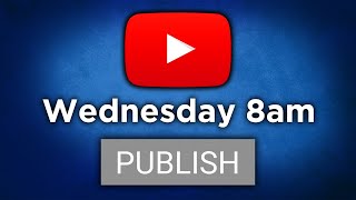 Best Time To Upload (and Publish) YouTube Videos Is.....