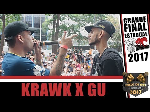 🎤KRAWK X GU | PRIMEIRA FASE |#CPBMC2017 | SELETIVA SP DUELO DE MCS NACIONAL| CPBMC🎤