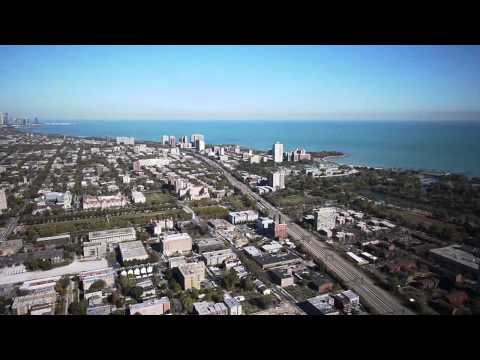Downtown Chicago to Hyde Park, by helicopter