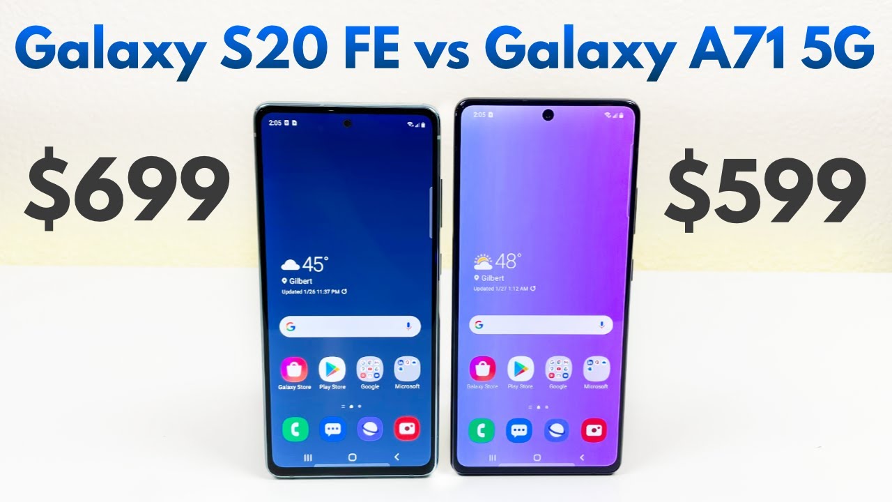 Samsung Galaxy S20 FE vs Samsung Galaxy A71 5G - (Updated for 2021)