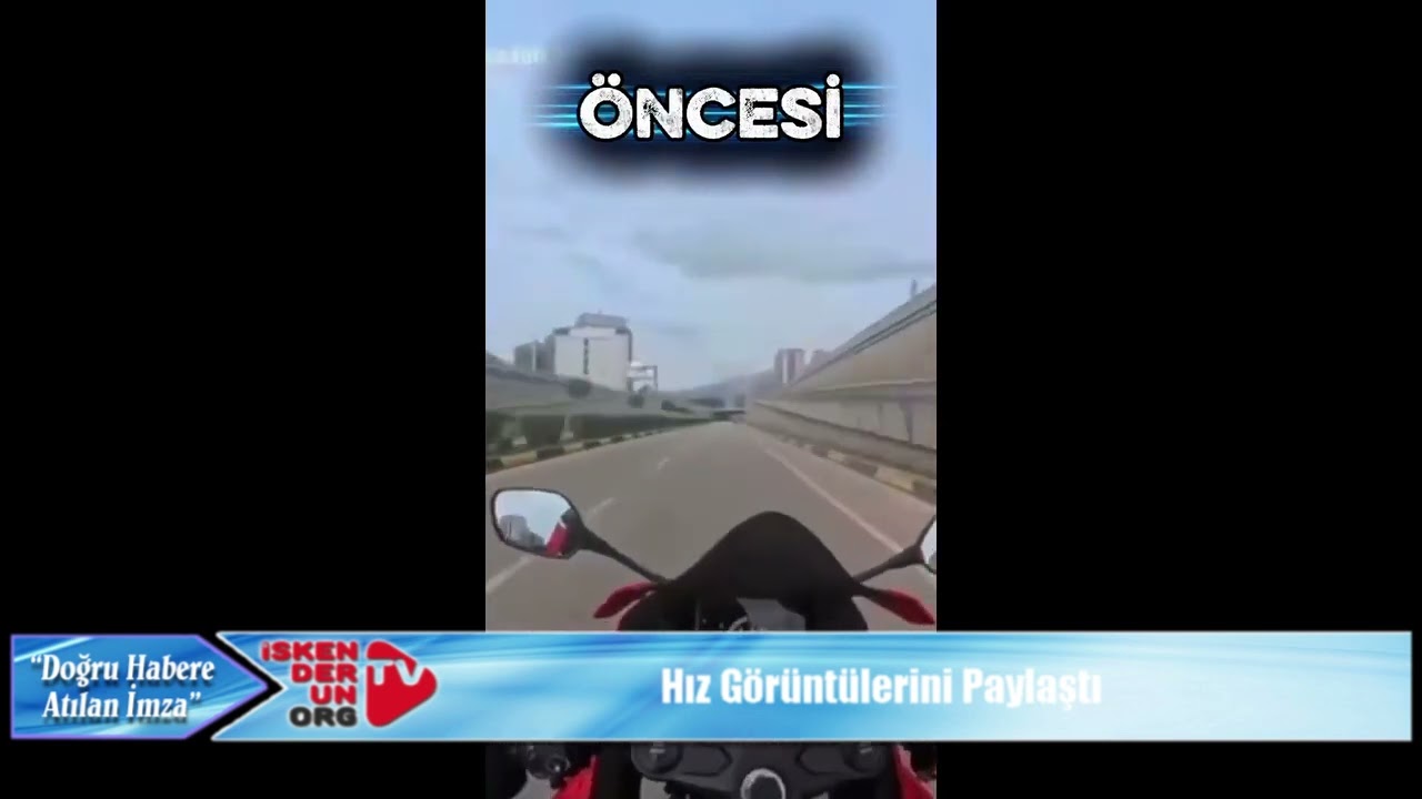 Hız Görüntülerini Paylaştı Cezayı Yedi
