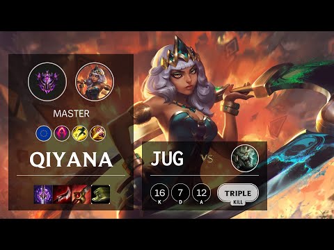 Qiyana Jungle vs Rengar - EUW Master Patch 10.16