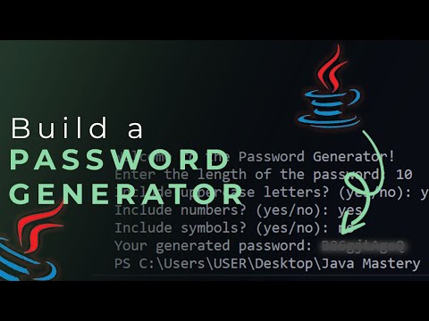 How To Build A Password Generator Using Java Python