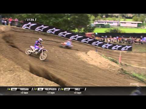 Romain Febvre passes Jose Butron MXGP of Lombardia 2015