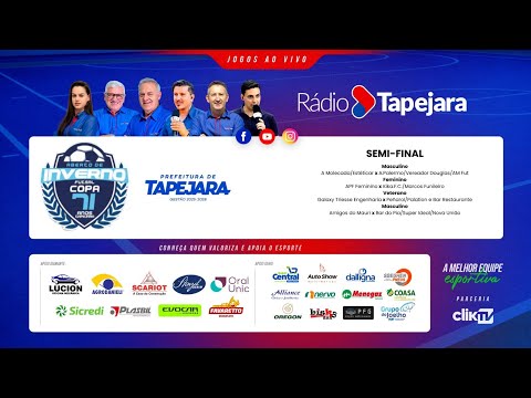 SEMIFINAIS COPA 71 ANOS DE TAPEJARA - CAMPEONATO ABERTO DE INVERNO 2026🔴🔵⚽