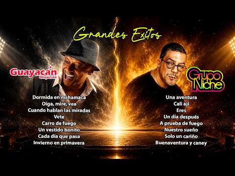 Grupo Niche vs Guayacan Orquesta - grandes exitos de la salsa caleña. Alexis Lozano VS Jairo Varela