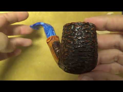 Pipa Santambrogio rusticata  major - Bent Billiard - SS257