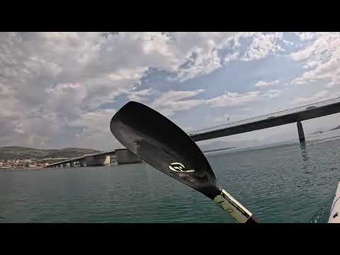 Kayaking. Adriatic sea. Trogir City, Croatia