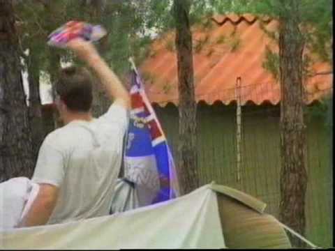 British Football's Terrace Wars - England Fans In Italy for The World Cup 1990 - film footage