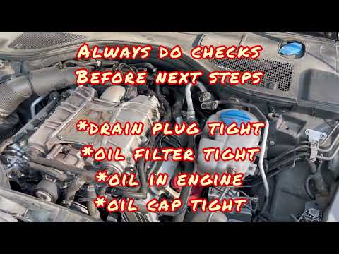 Oil Change Audi VW like a dealer pro 2.0t 3.0t 4.2l 4.0t 3.0l 2.8l 2.7t a3 a4 a5 a6 a7 a8 q3 q5 q7