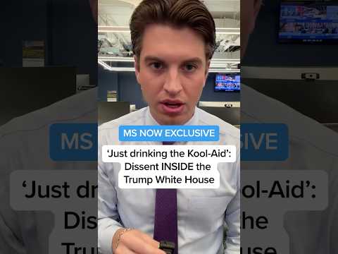 'Just drinking the Kool-Aid': Dissent INSIDE the Trump White House