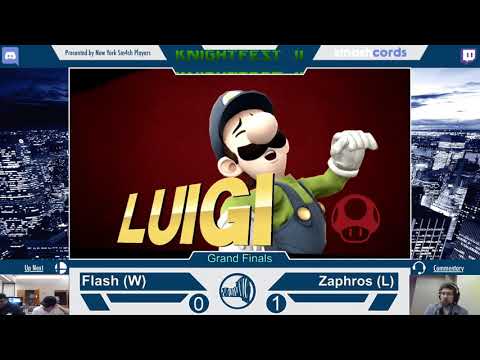 KnightFest II Grand Finals uS | Flash (Luigi) Vs. Zaphros (Mario)
