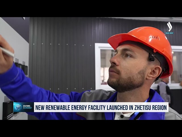 Jetisu ilinde yeni yenilenebilir enerji tesisi faaliyete geçti