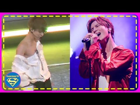 SHINe e Taemin's Shirt was Nearly Falling off During a Stage&Despite so,He Carried on His Intensive