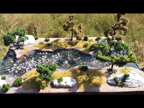 How to make a model scenery - River. Realistic scenery Vol. 1