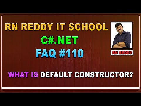 C# FAQ# 110 What is default constructor?