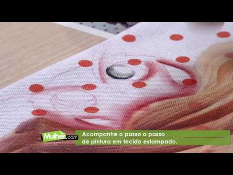 Pintura em tecido estampado por Silmara Cortegoso - 04/04/2017 - Mulher.com P2